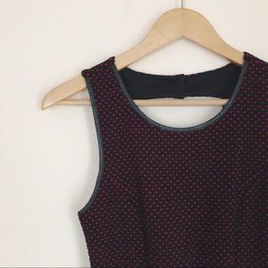 Pique Polka-Dot Fit + Flare Dress